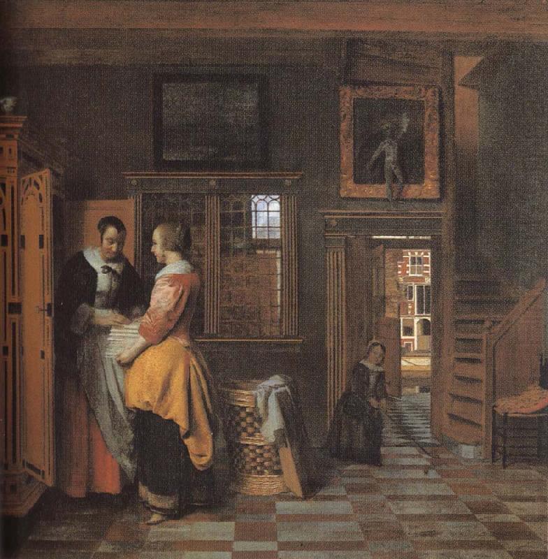 Pieter de Hooch The linen cupboard china oil painting image